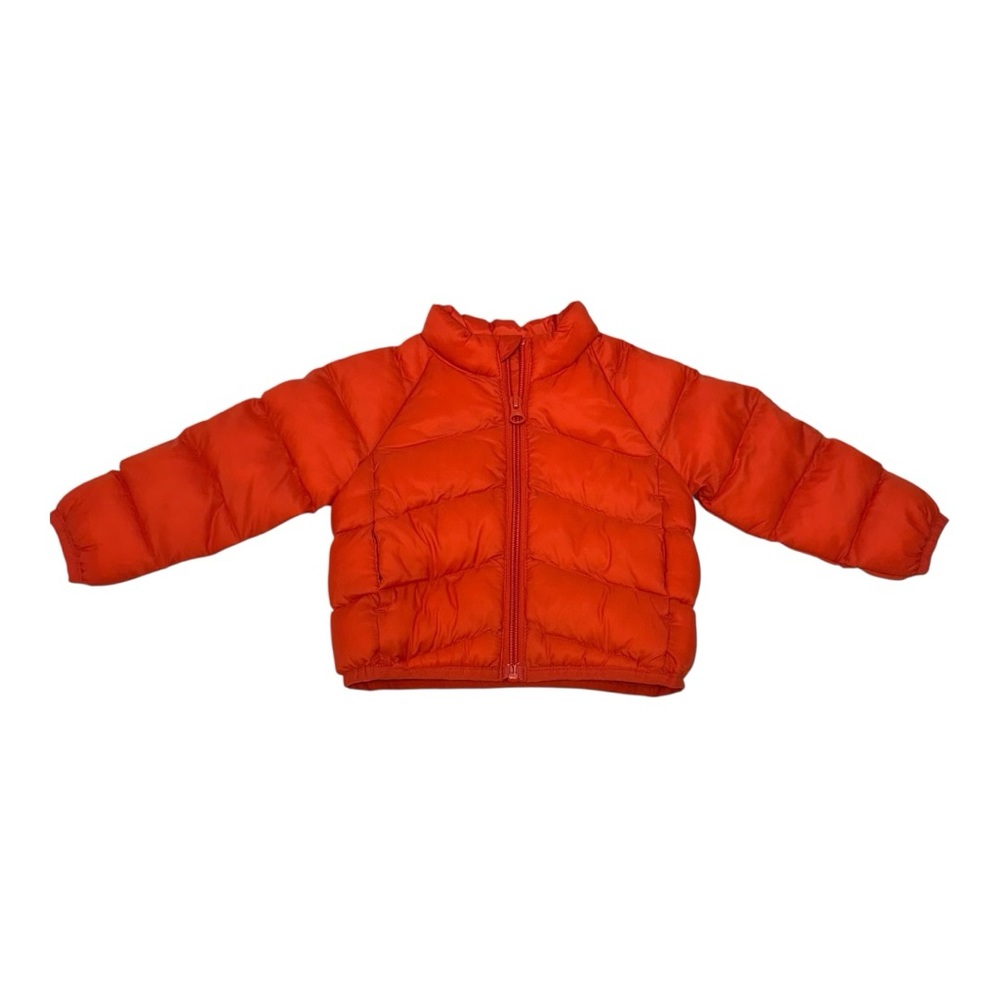 Wonder Nation Orange Puffer Jacket Kids 6-9 Months Winter Warm Coat